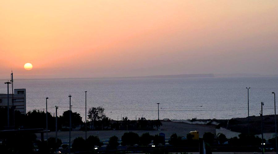 منظره دریا از هتل فردوس چابهار