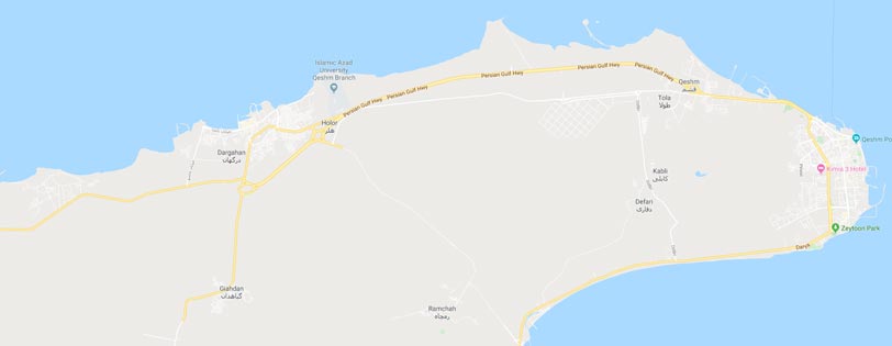 نقشه قشم